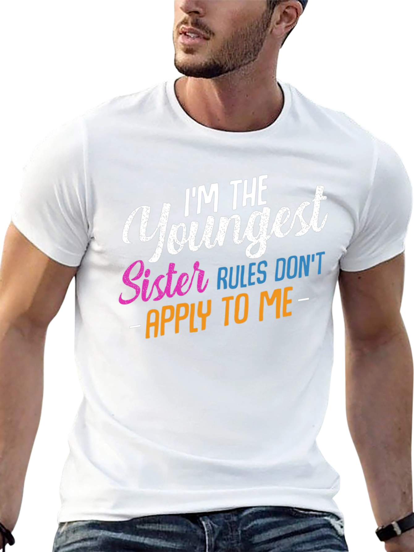 Youngest Sister Rules T-Shirt - Funny Sibling Tee