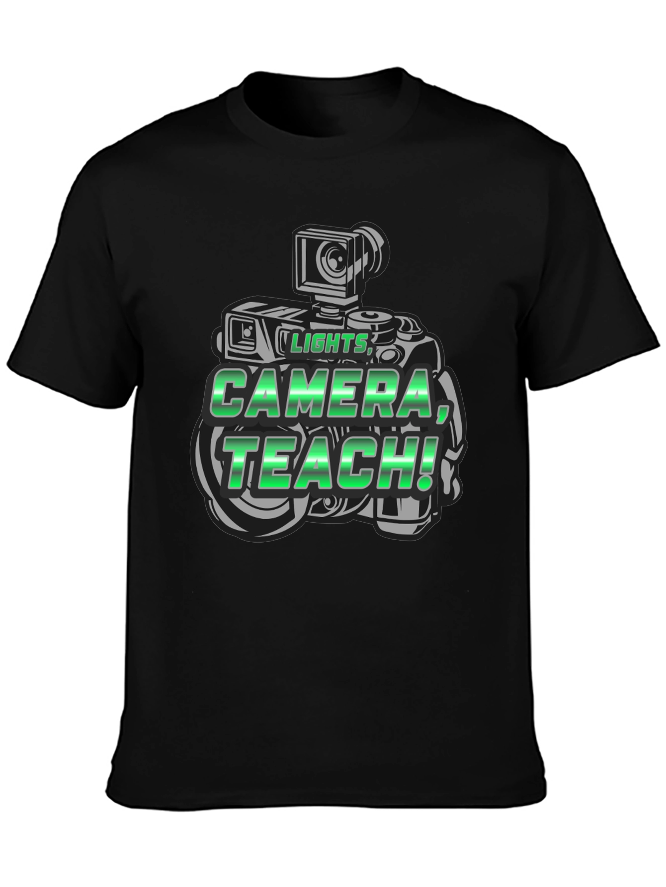 Lights Camera Teach Graphic T-Shirt