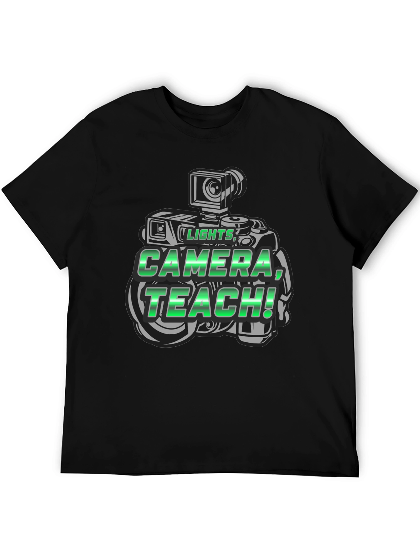 Lights Camera Teach Graphic T-Shirt