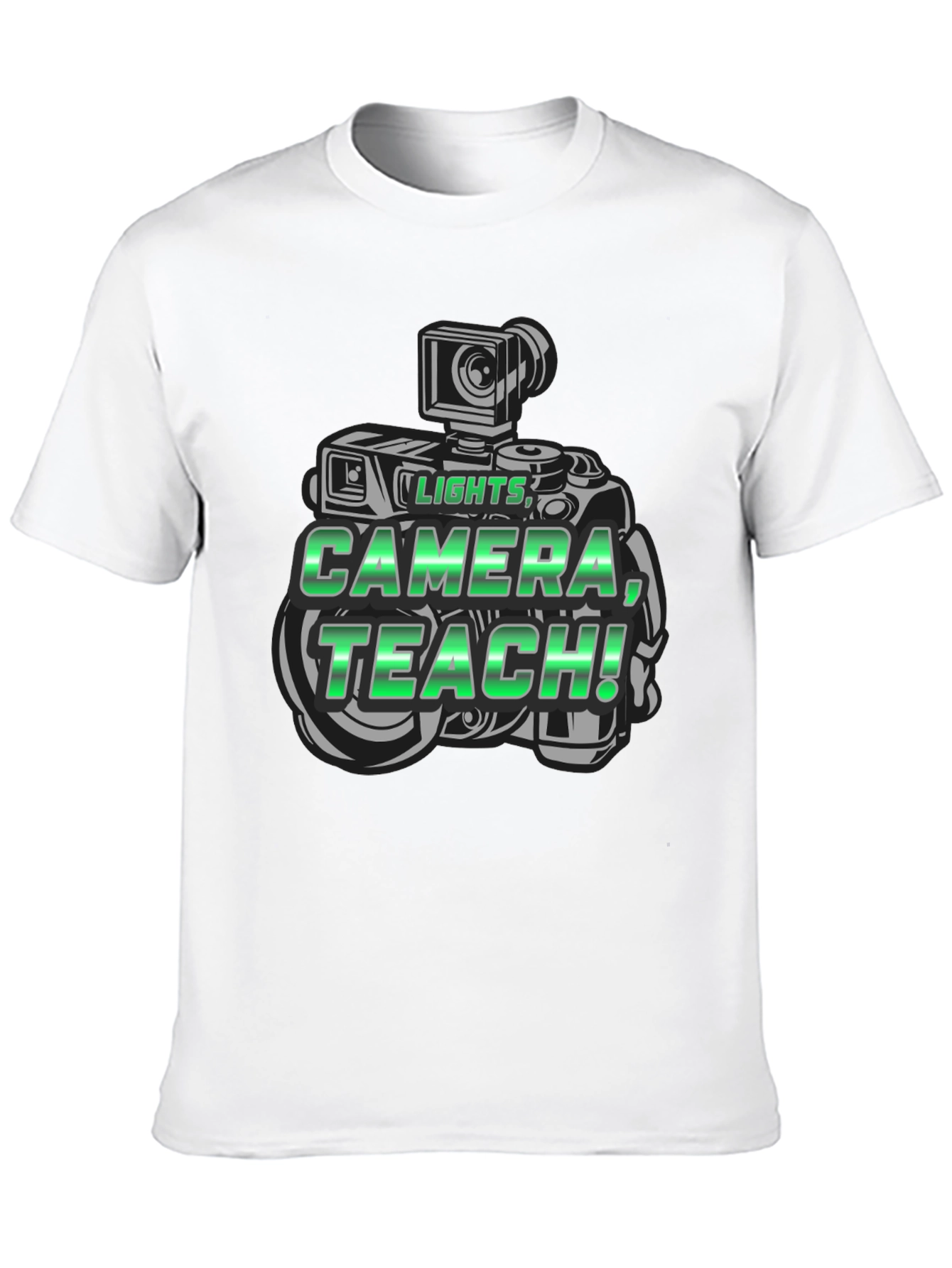 Lights Camera Teach Graphic T-Shirt