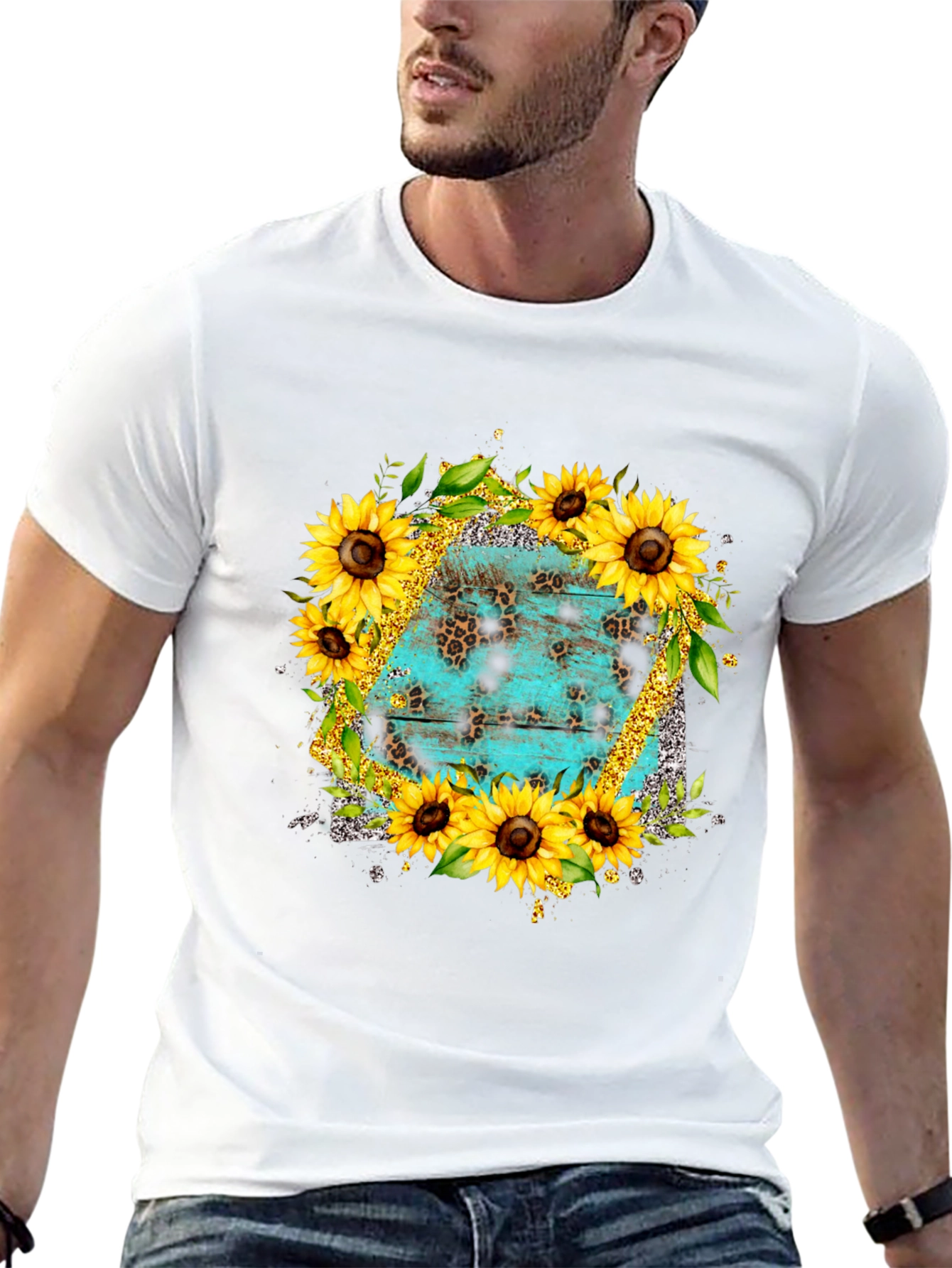 Sunflower & Turquoise T-Shirt