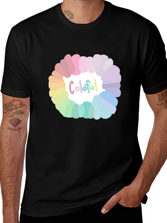 Colorful Circle Graphic T-Shirt