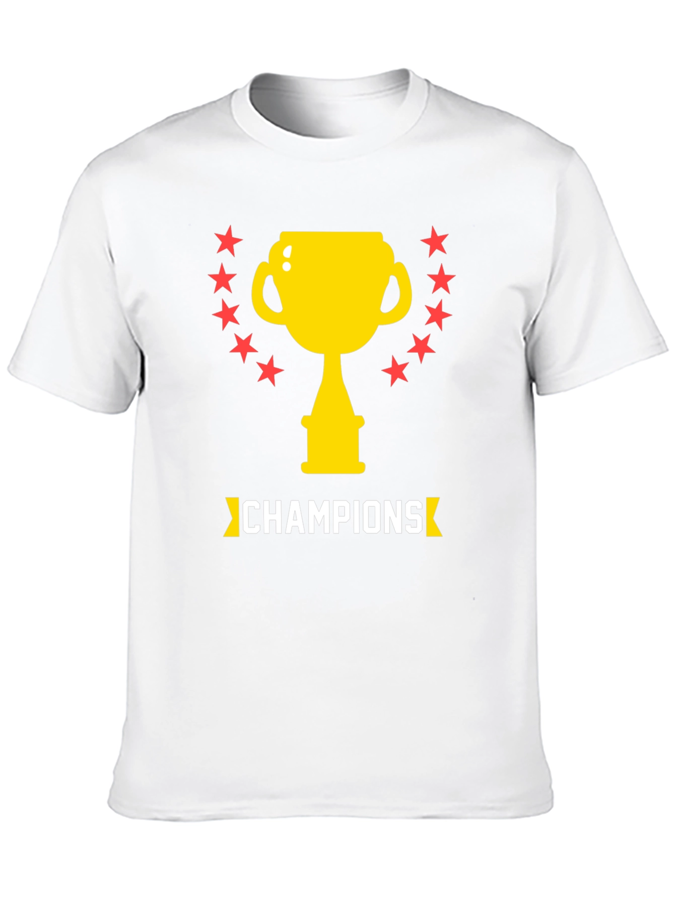 Champions Graphic Tee - Trophy & Stars Design