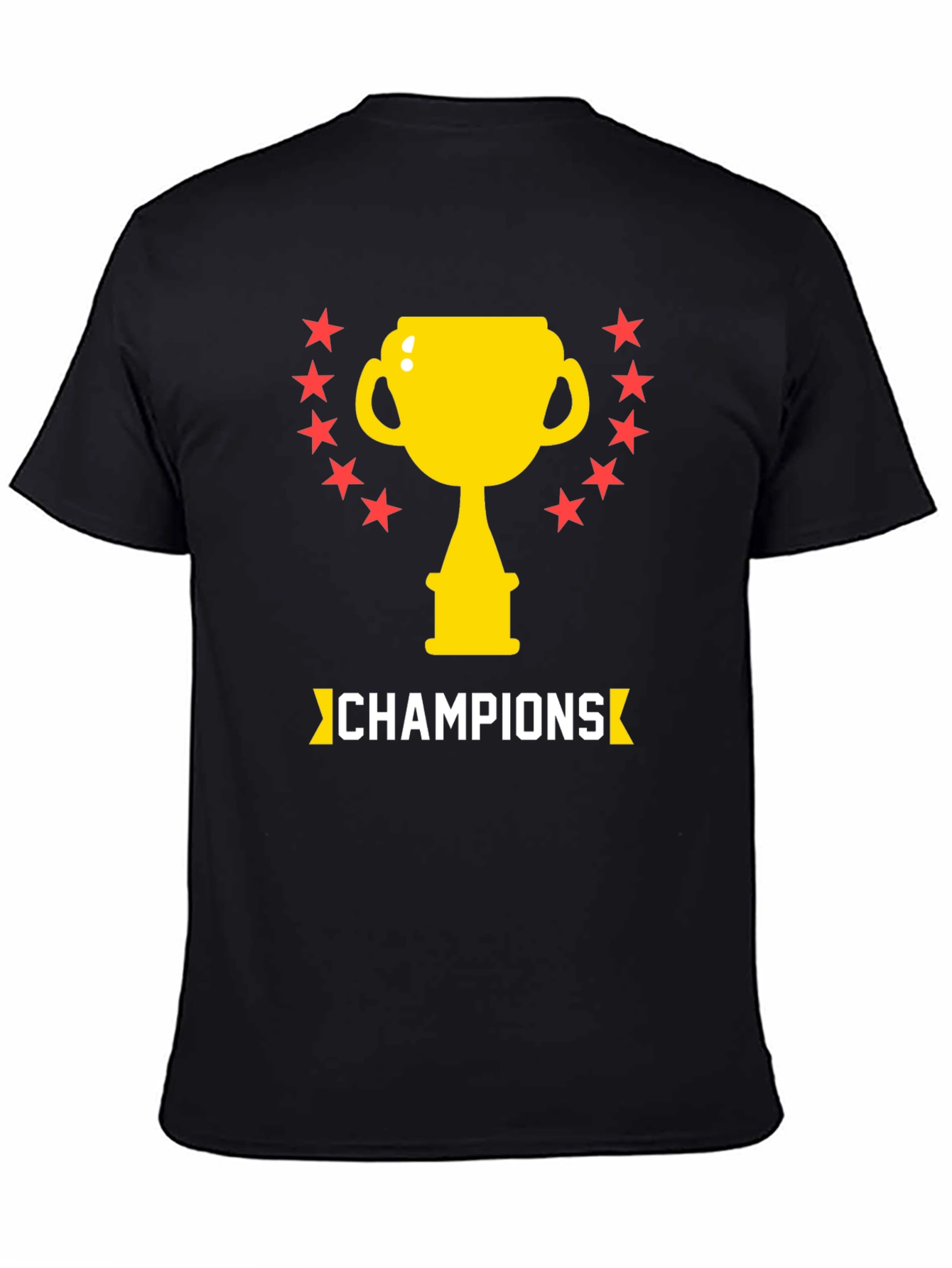 Champions Graphic Tee - Trophy & Stars Design