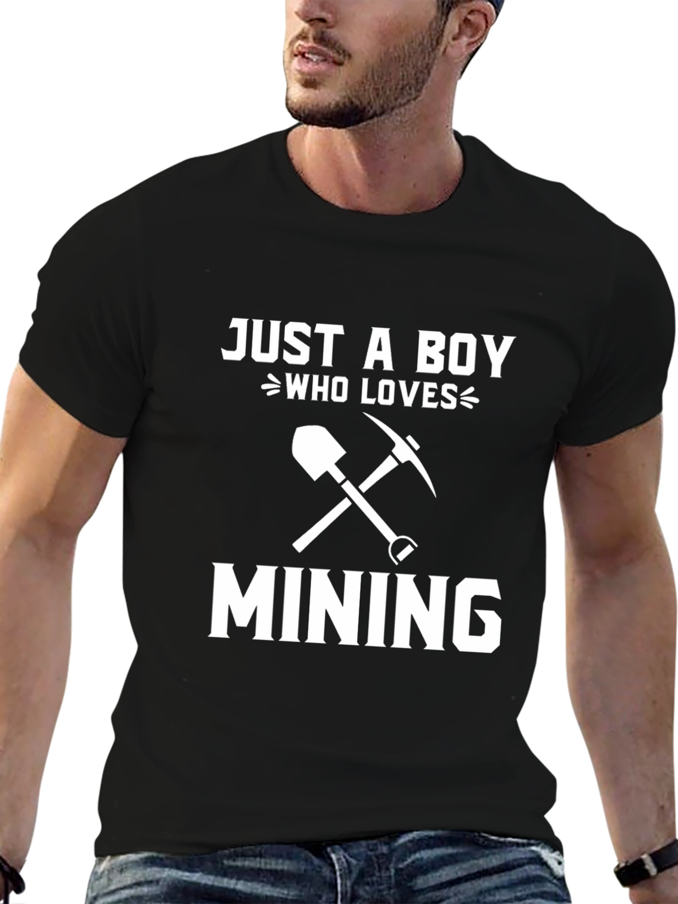 Just a Boy Who Loves Mining T-Shirt