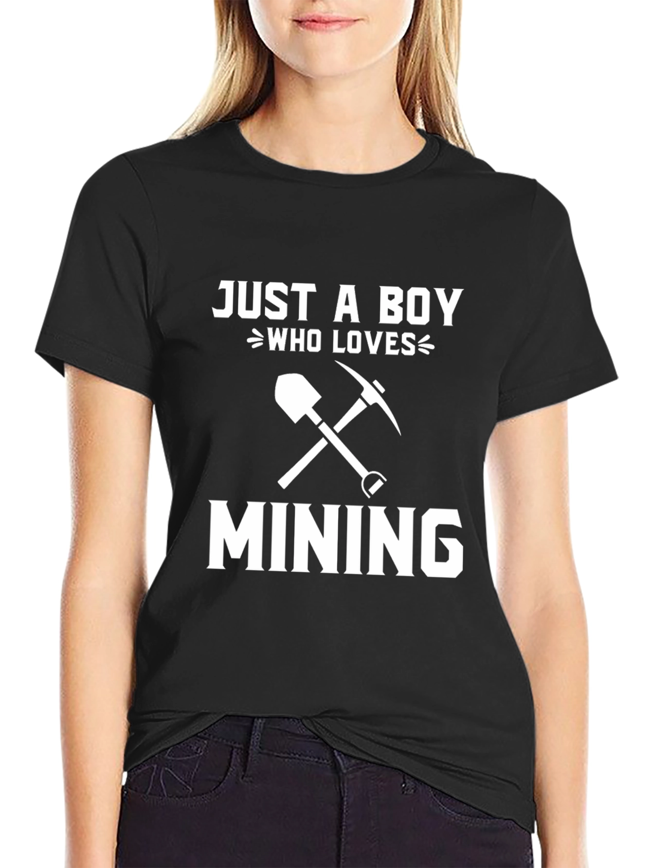 Just a Boy Who Loves Mining T-Shirt