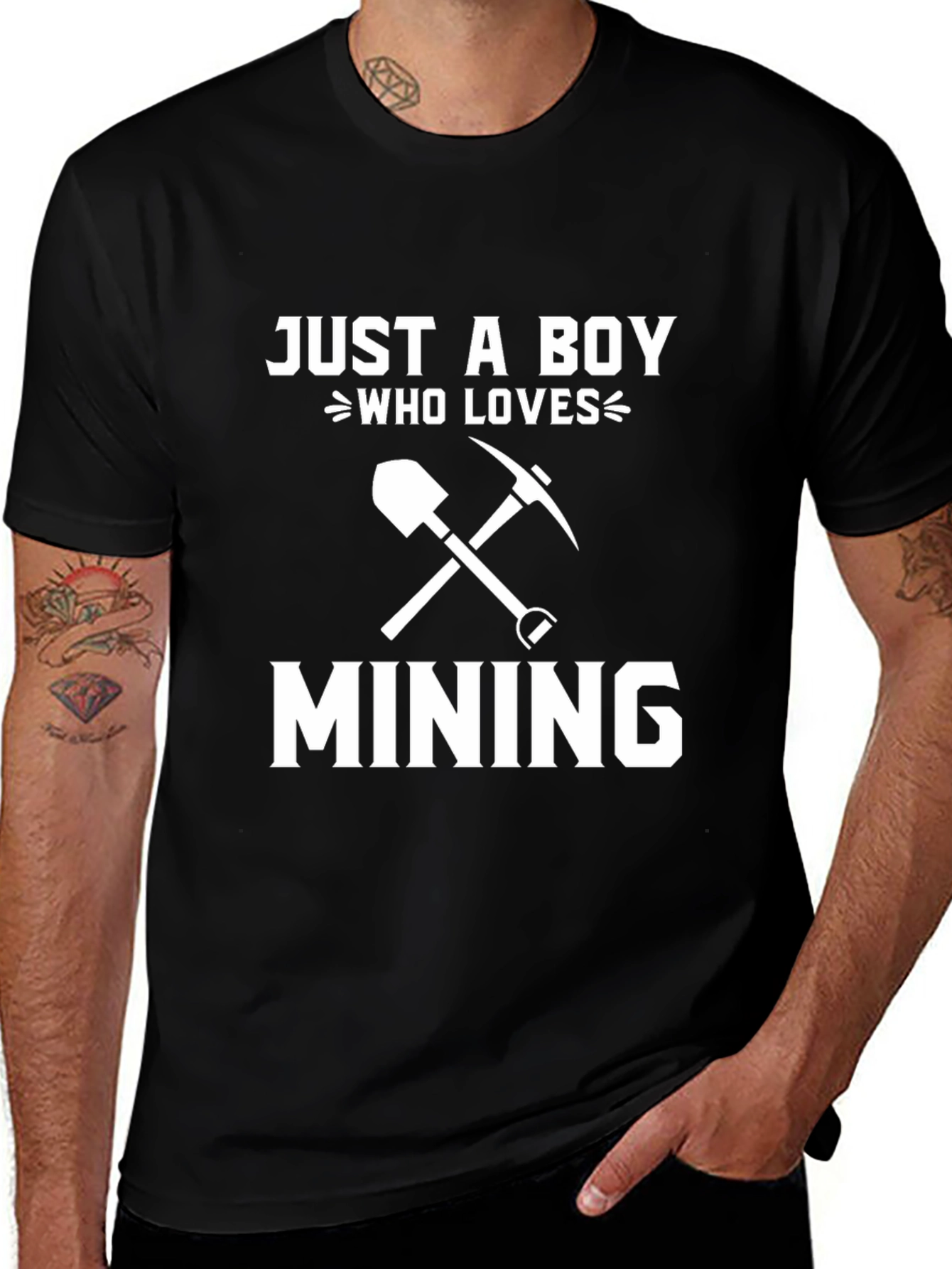 Just a Boy Who Loves Mining T-Shirt