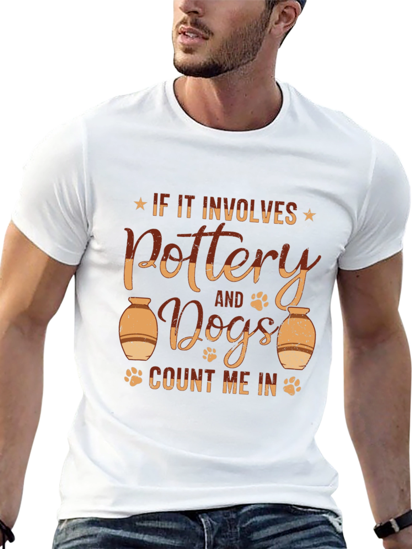 Pottery and Dogs Graphic T-Shirt