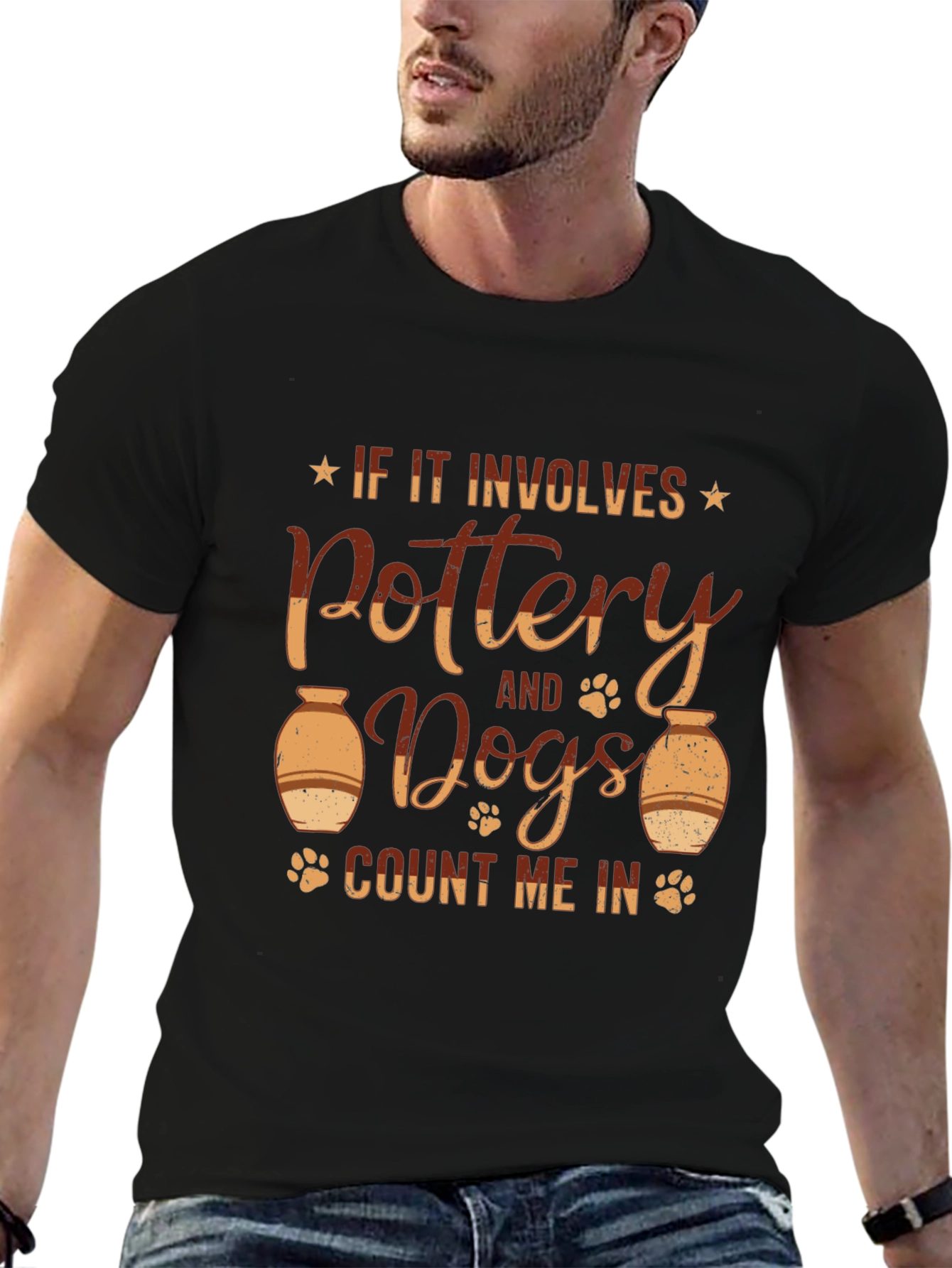 Pottery and Dogs Graphic T-Shirt