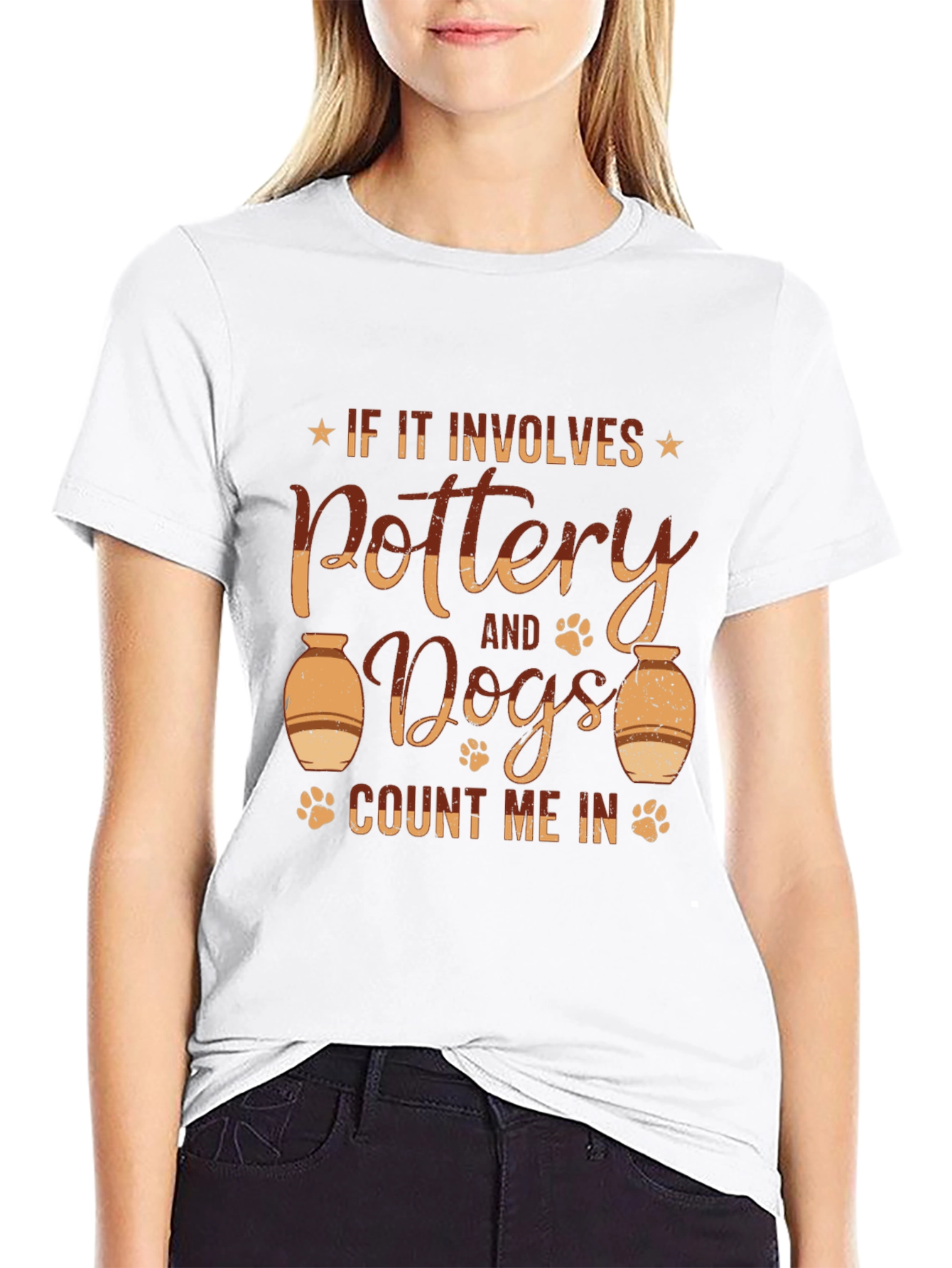 Pottery and Dogs Graphic T-Shirt