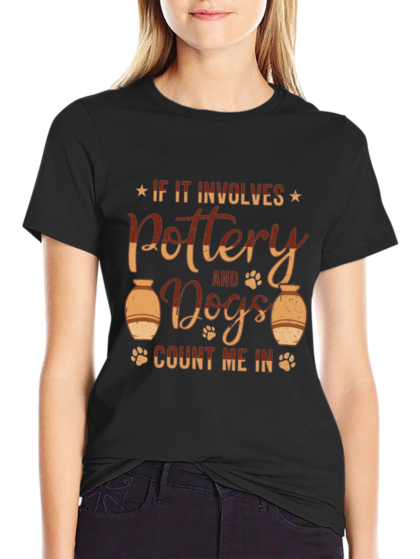 Pottery and Dogs Graphic T-Shirt