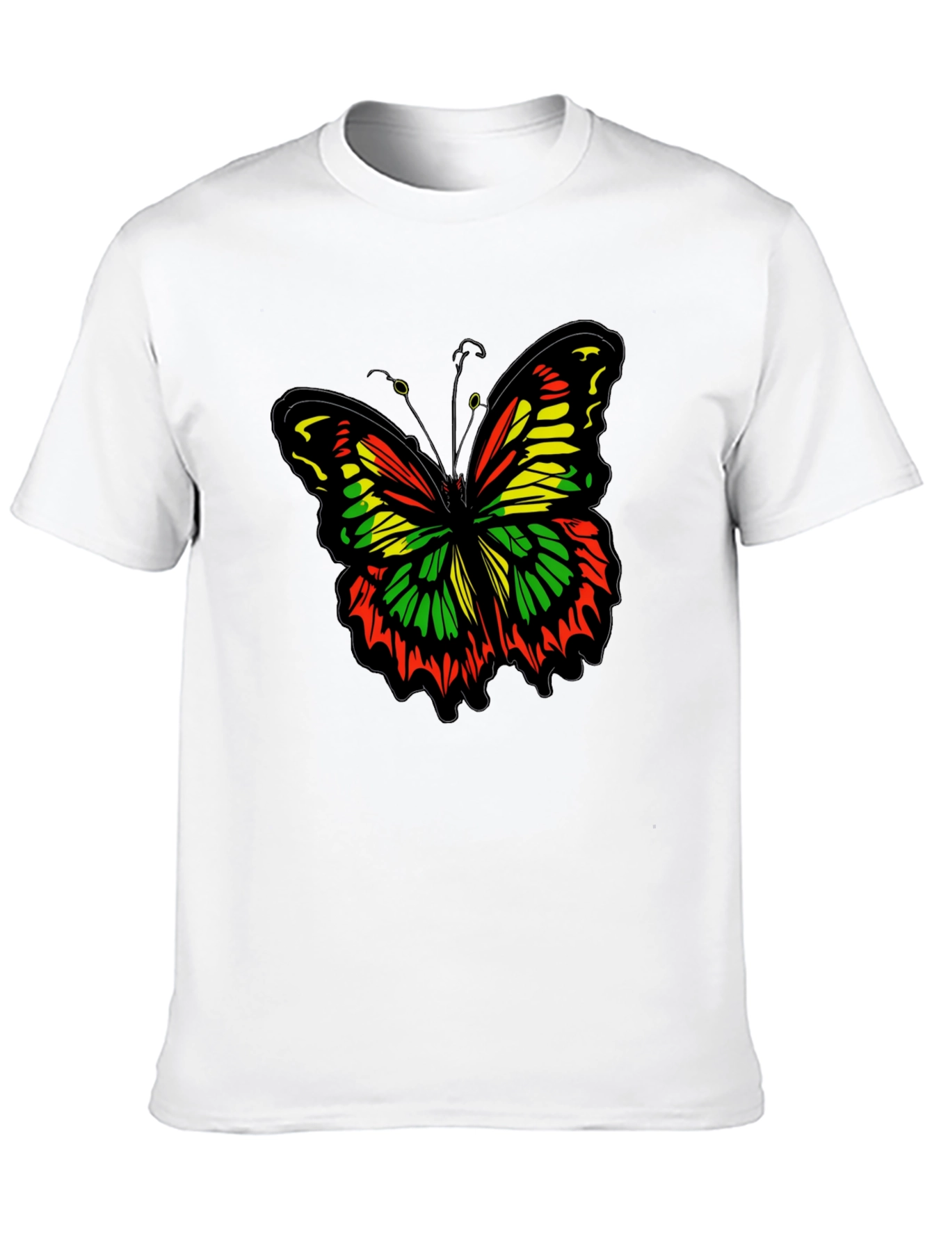 Rasta Butterfly T-Shirt - Reggae Inspired Design