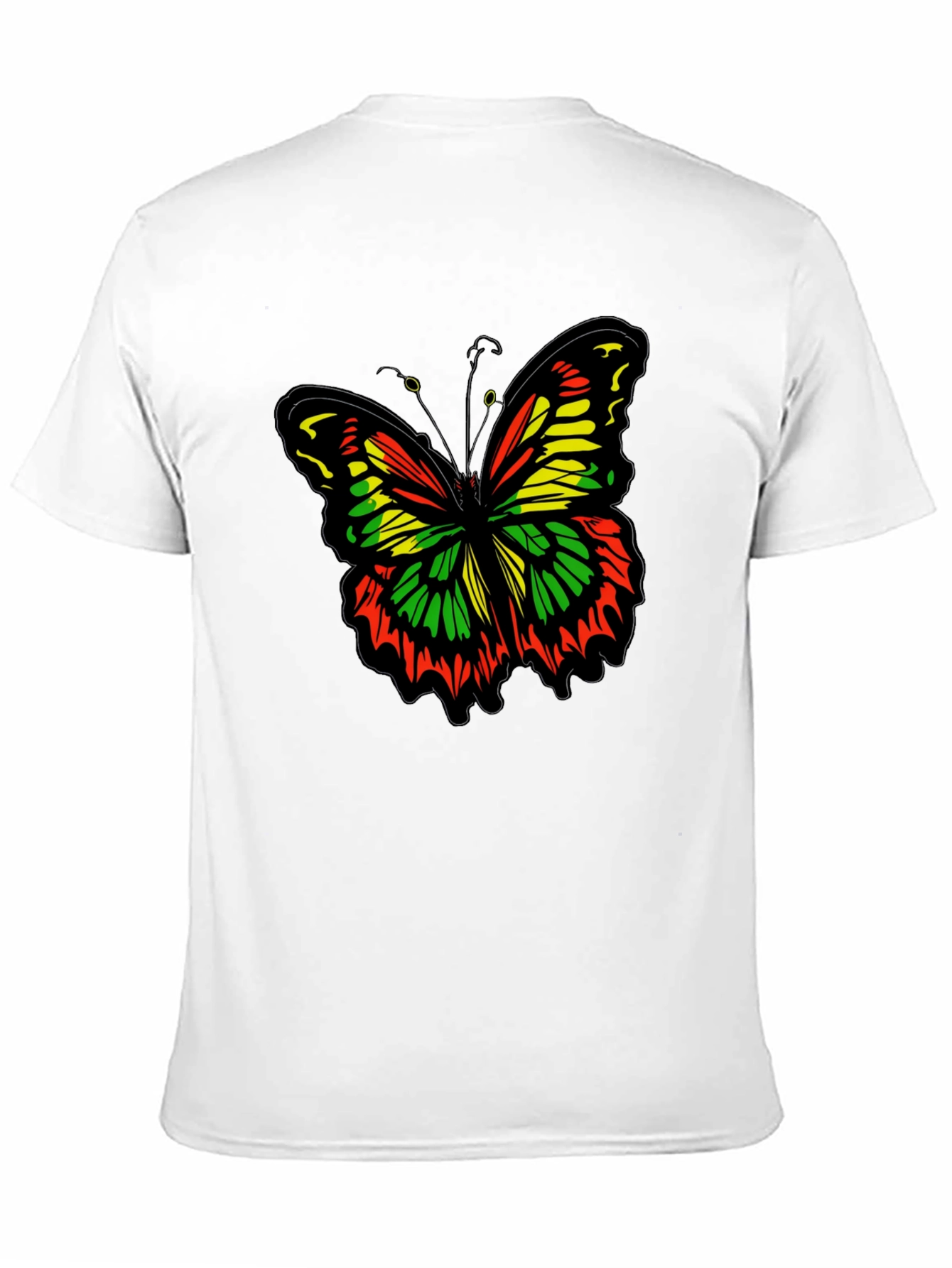 Rasta Butterfly T-Shirt - Reggae Inspired Design