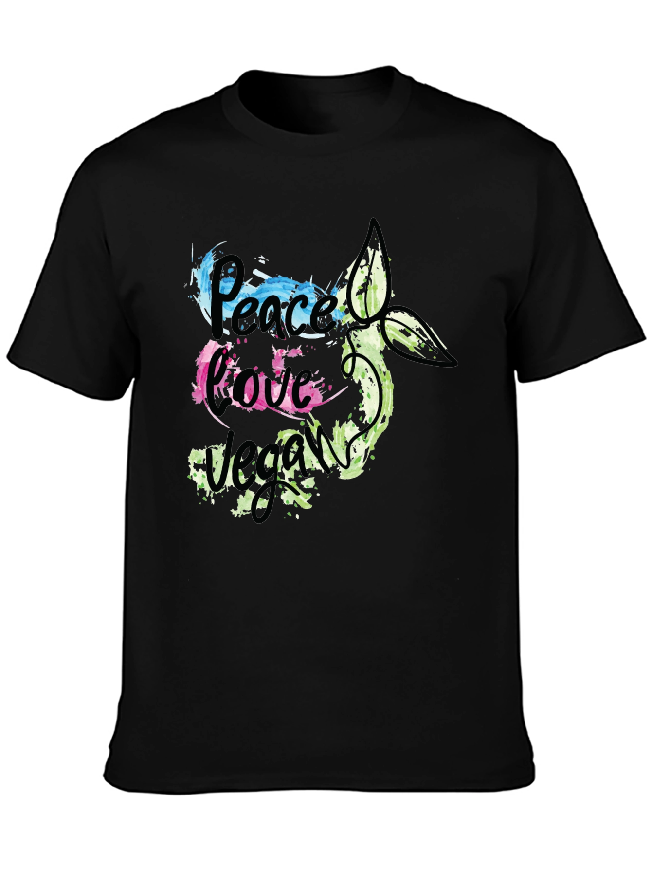 Peace Love Vegan Graphic T-Shirt