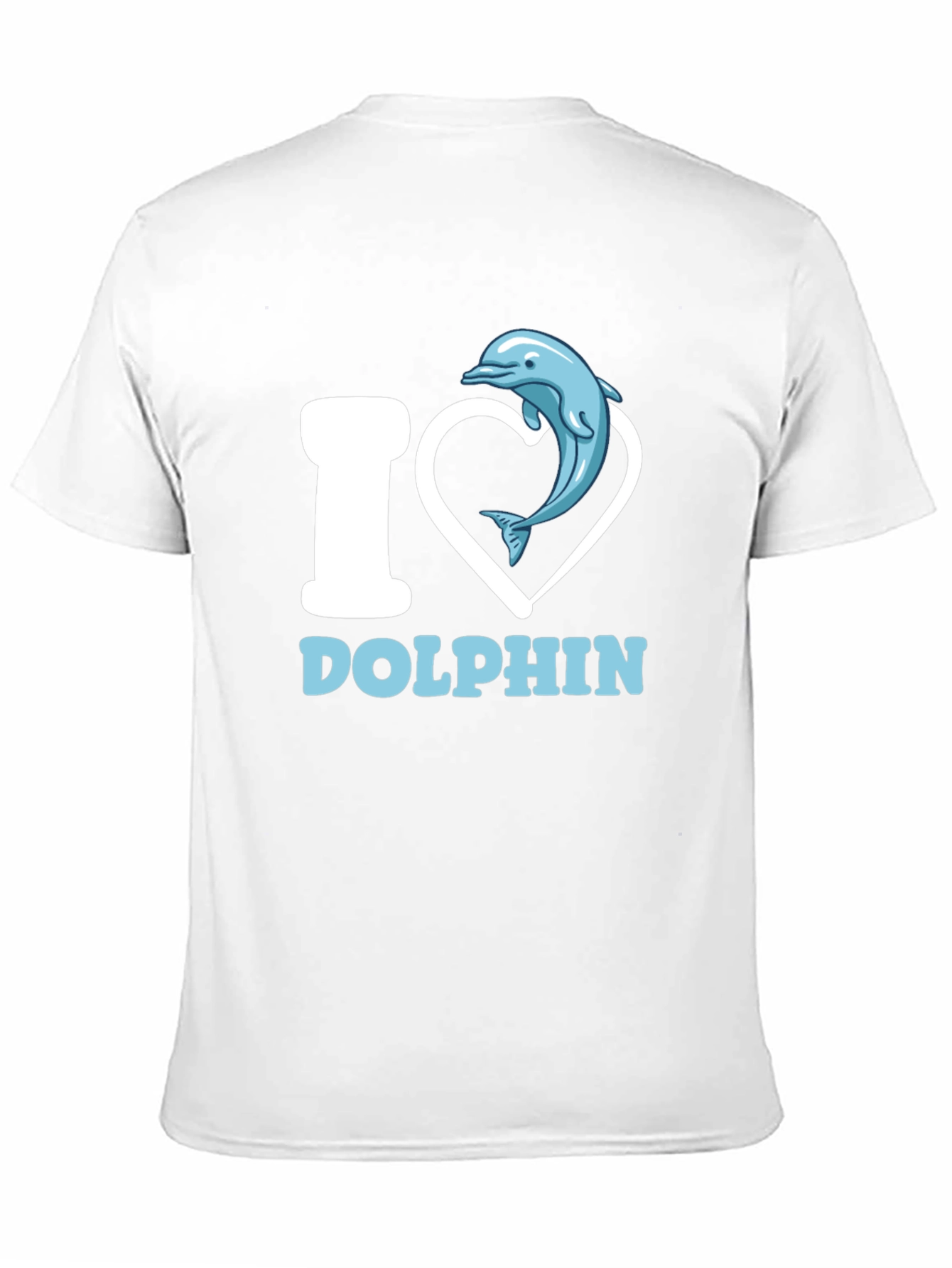 I Heart Dolphins Black T-Shirt Animal Lover Graphic Tee