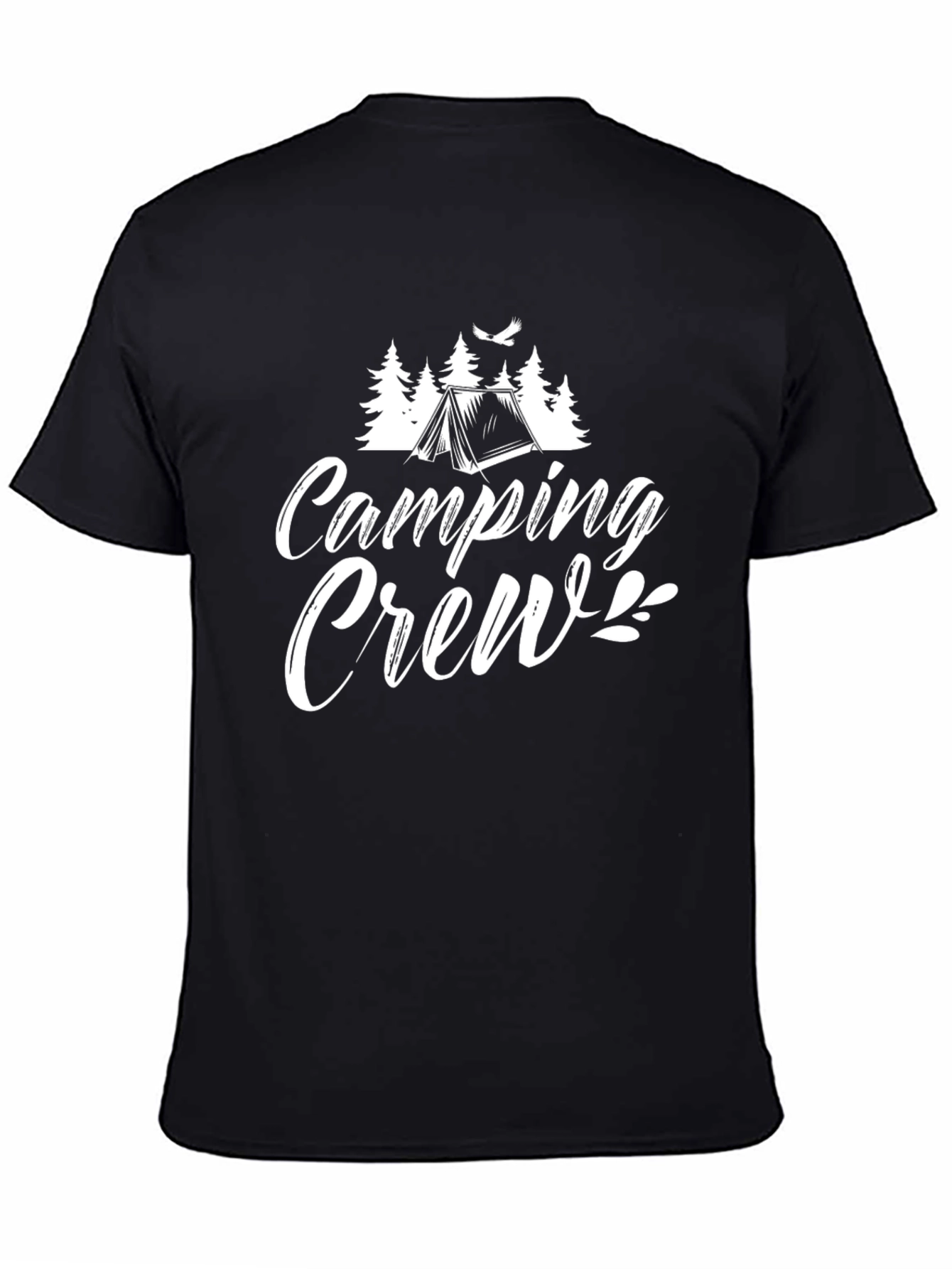 Camping Crew Graphic Tee - Black