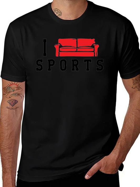 I Couch Sports T-Shirt - Funny Lazy Fan Tee