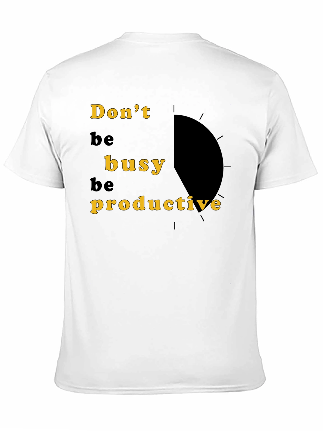 Dont Be Busy Be Productive Black Graphic Tee