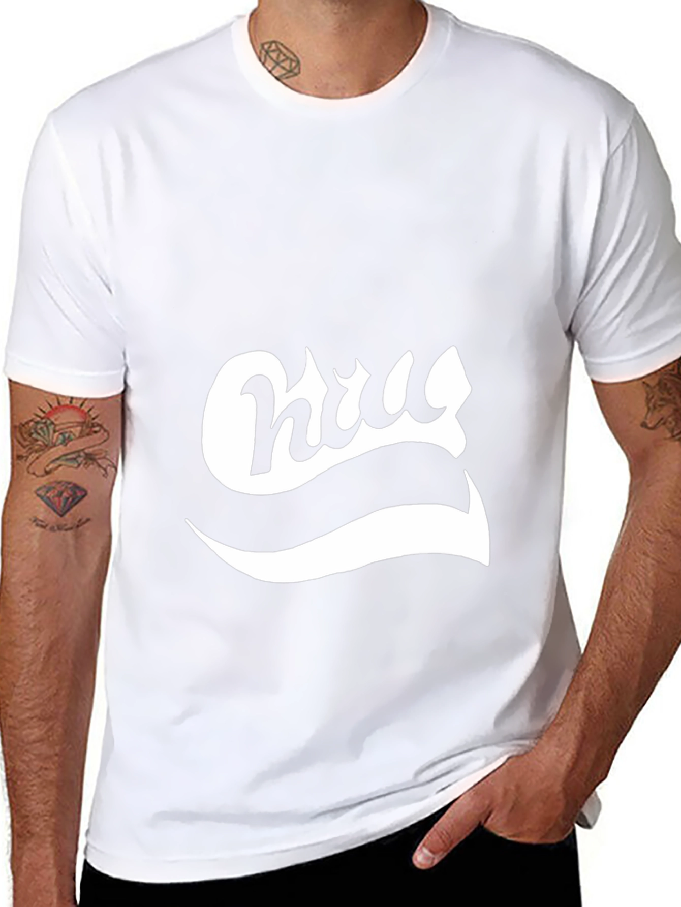 Retro Script Graphic Tee - Casual Black T-Shirt