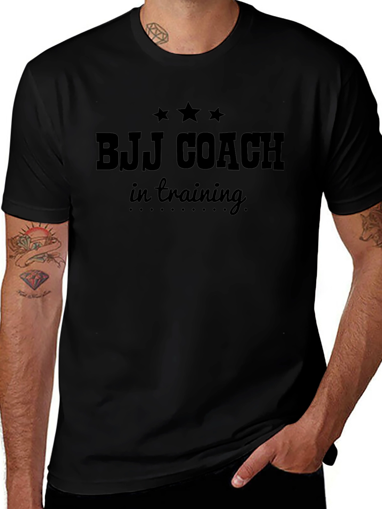 BJJ Coach in Training Black T-Shirt