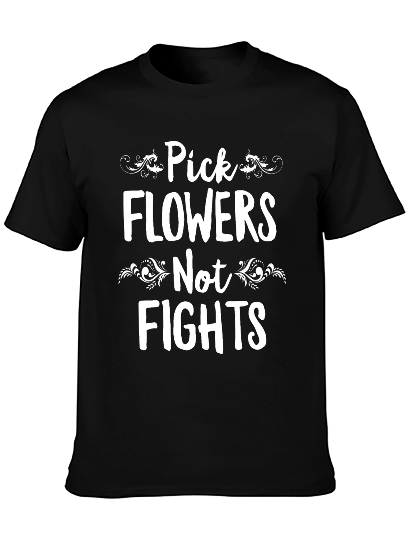 Pick Flowers Not Fights Graphic Tee