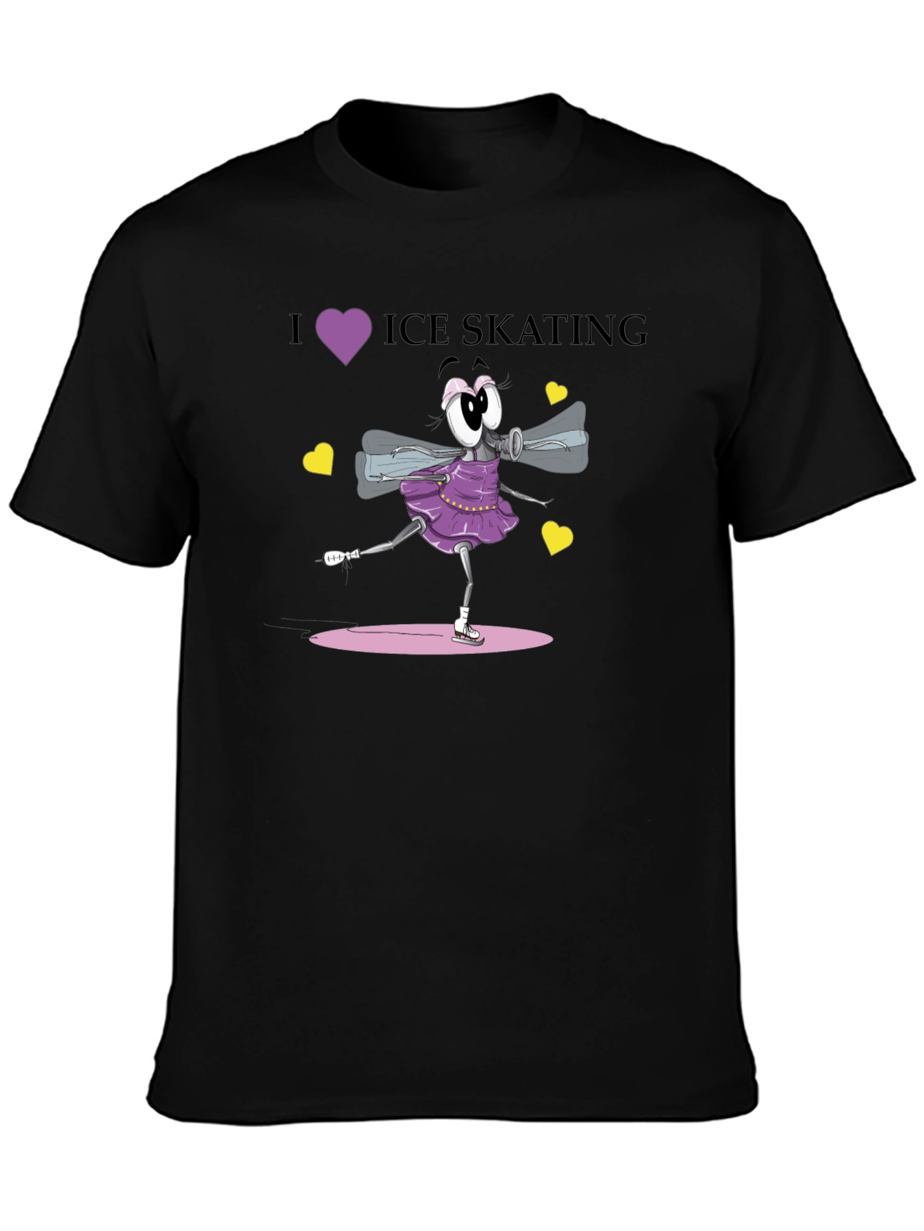I Love Ice Skating Graphic T-Shirt