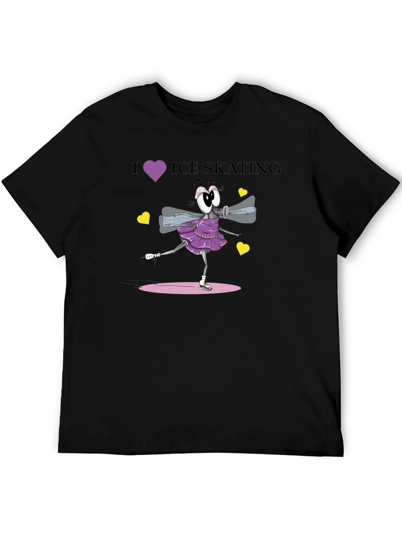I Love Ice Skating Graphic T-Shirt