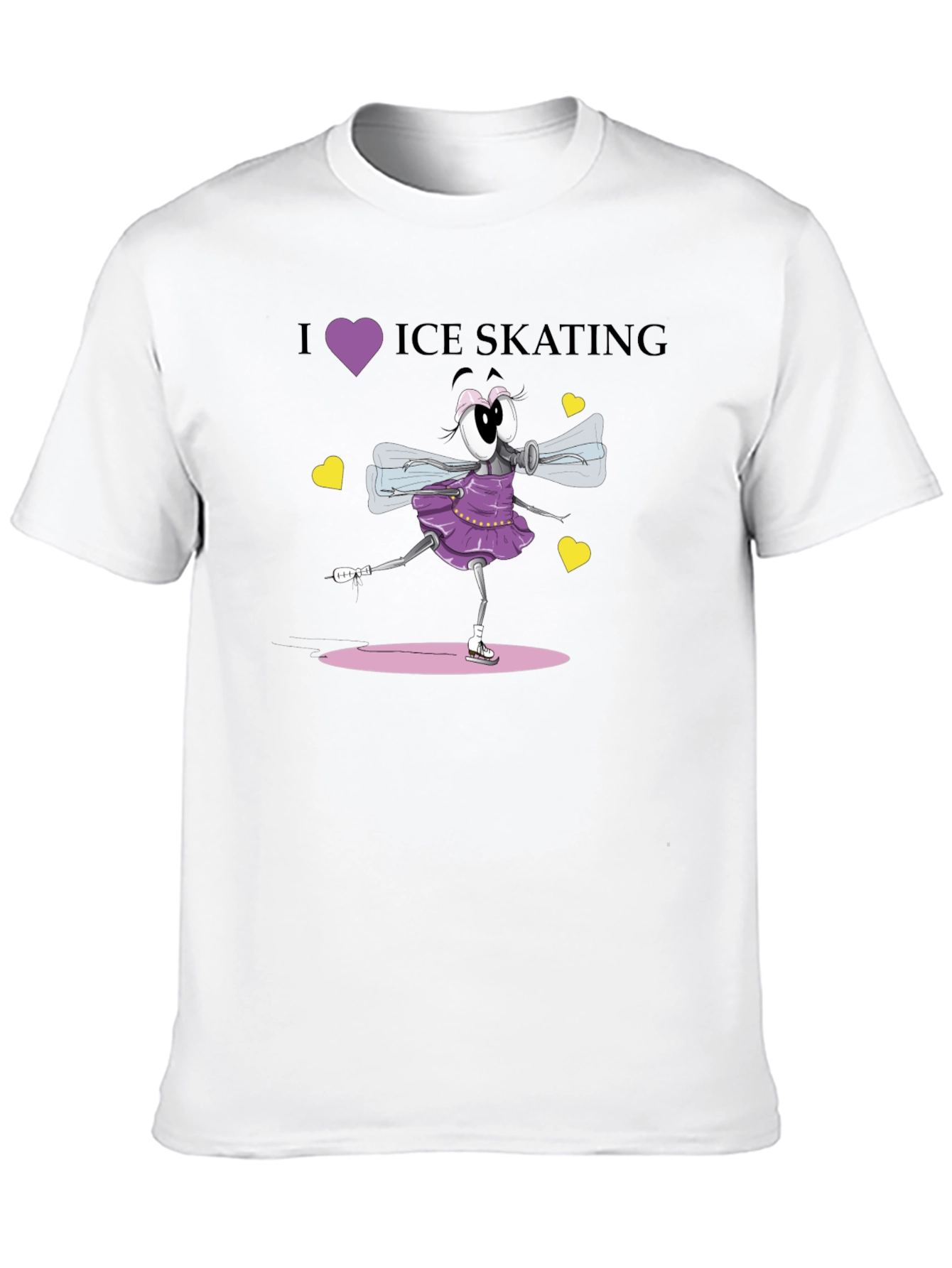 I Love Ice Skating Graphic T-Shirt
