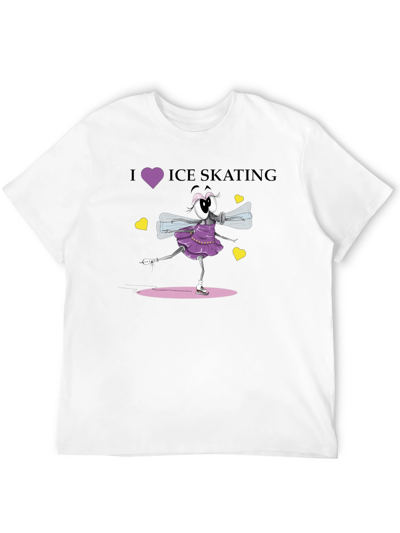 I Love Ice Skating Graphic T-Shirt