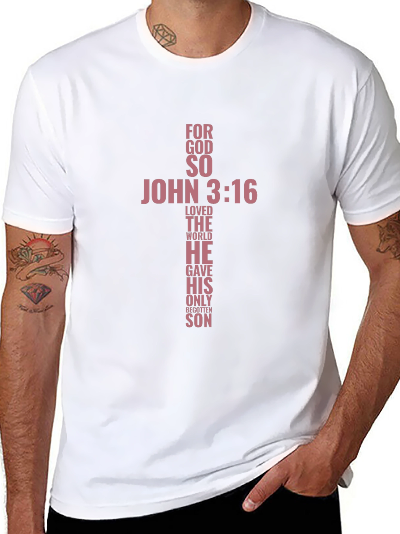 John 3:16 Graphic Tee - Christian T-Shirt