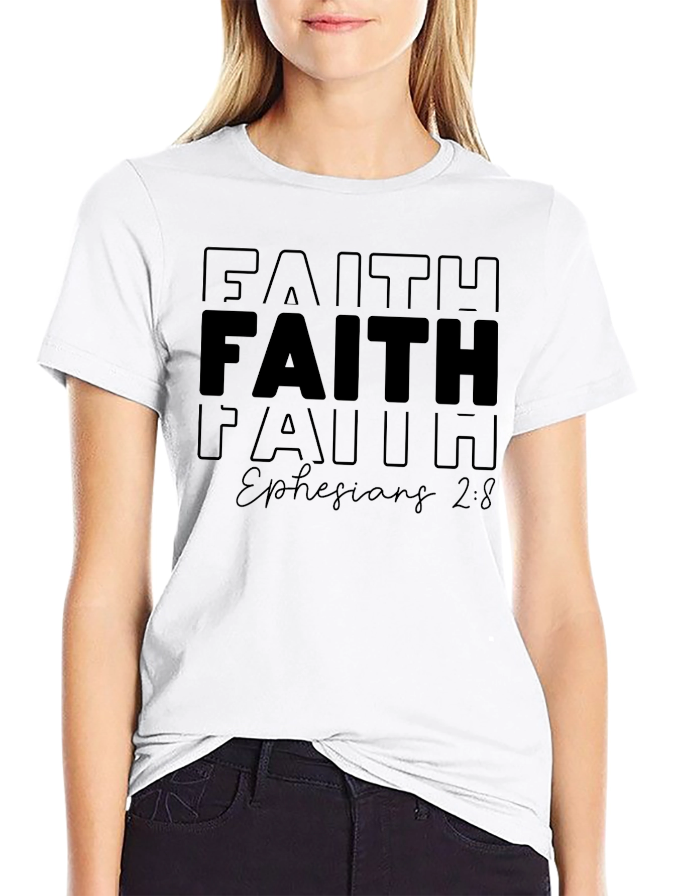 Faith Ephesians 2:8 T-Shirt - Christian Apparel