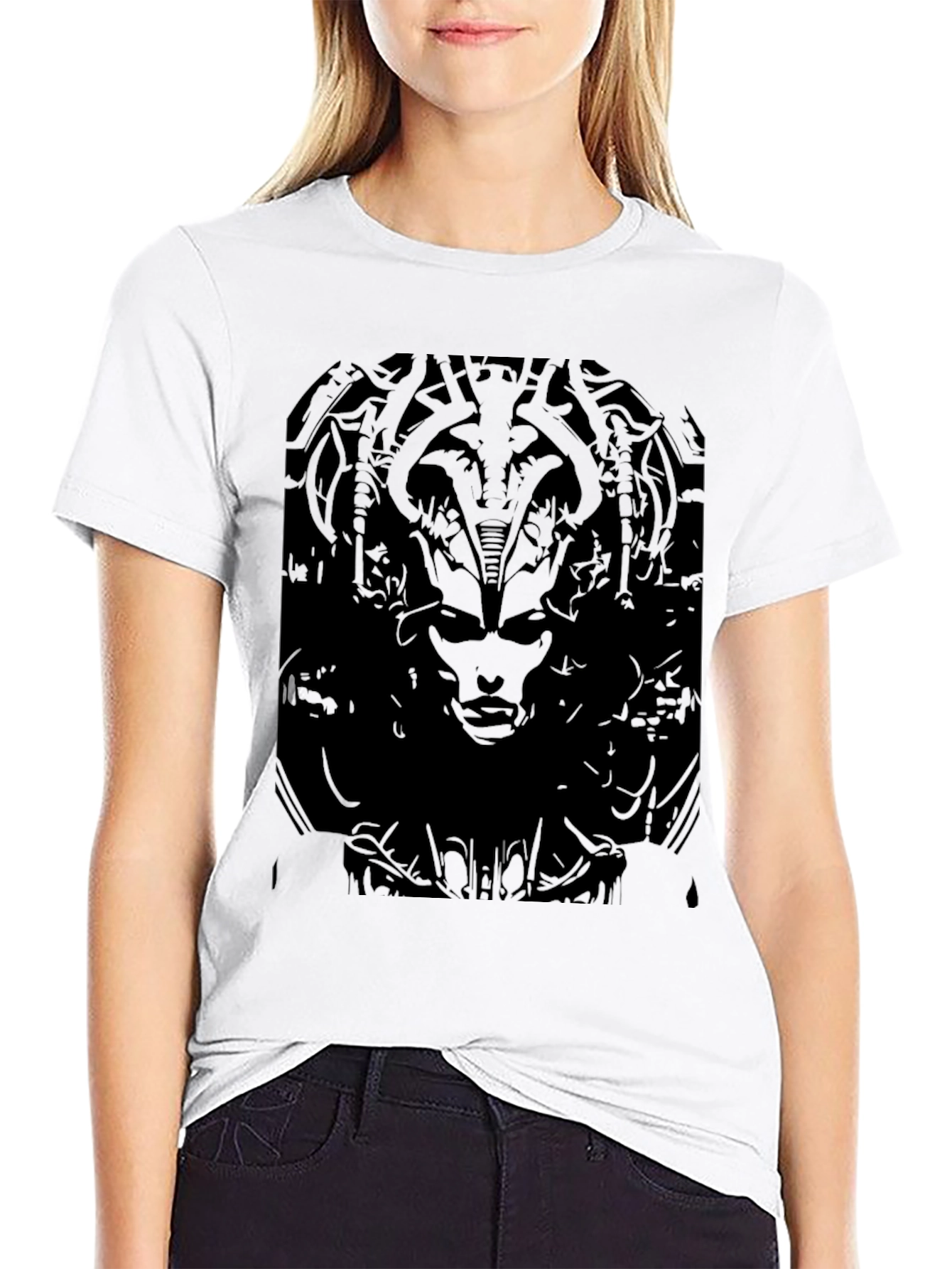 Dark Graphic Print T-Shirt