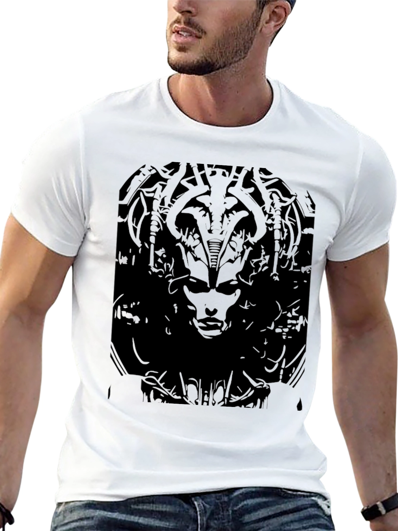 Dark Graphic Print T-Shirt