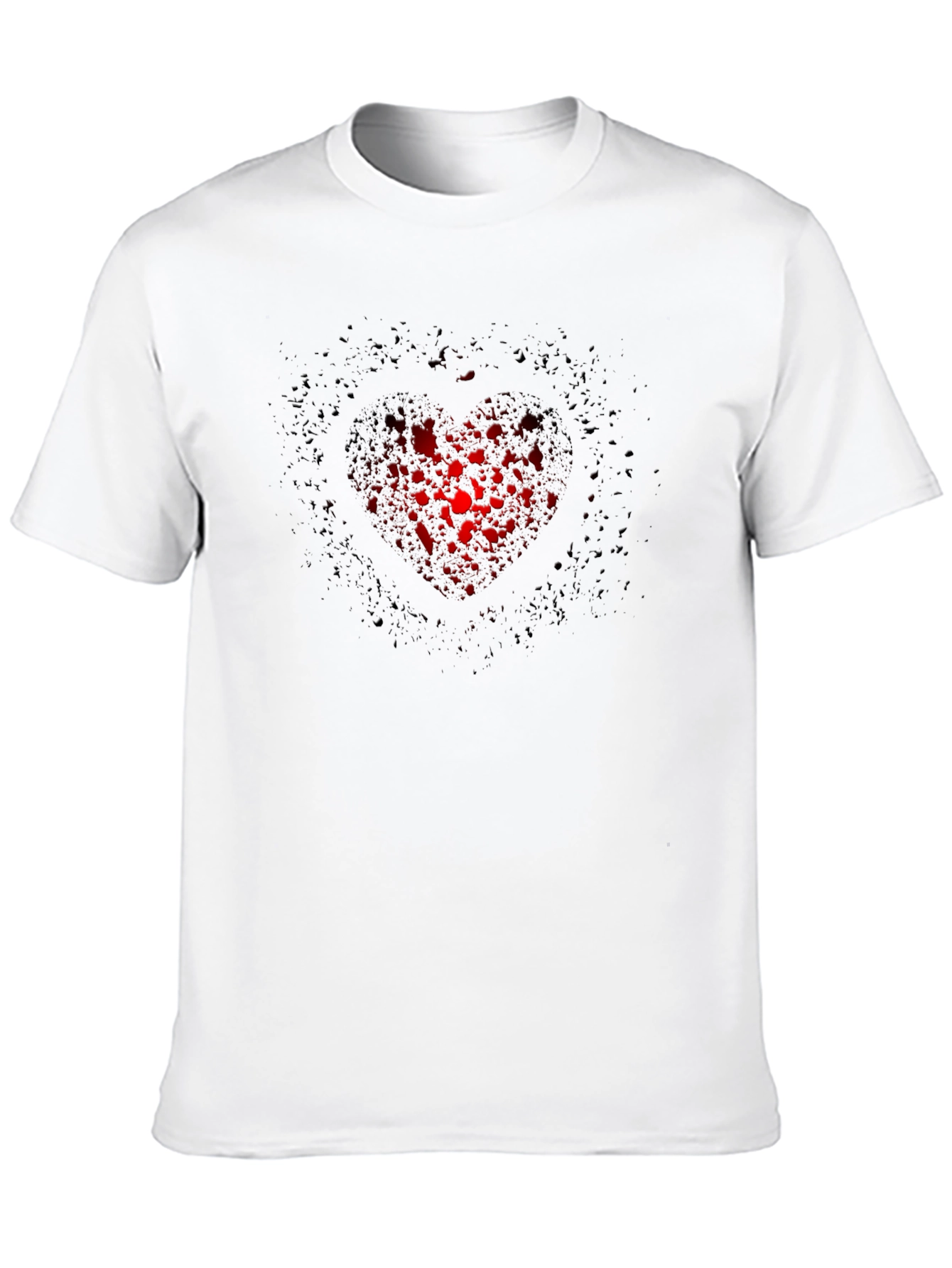 Heart Bubbles Graphic Tee - Black