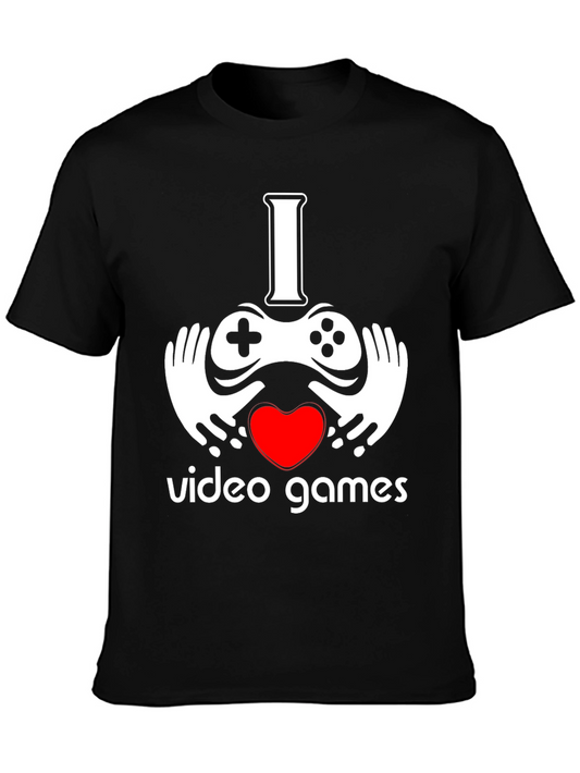 I Heart Video Games Black Graphic Tee