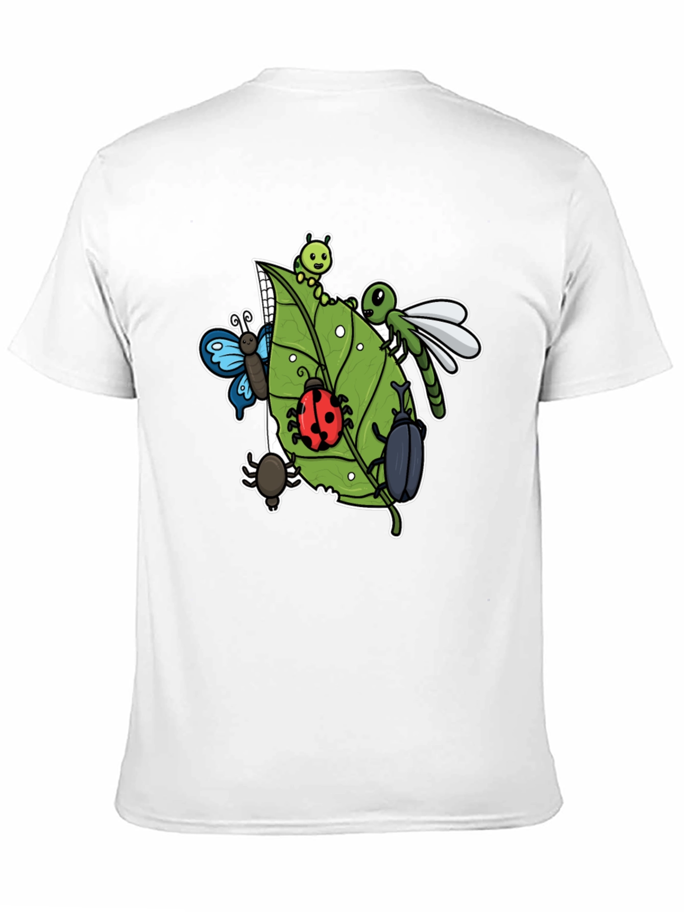 Insect Graphic Tee - Black Cotton T-Shirt