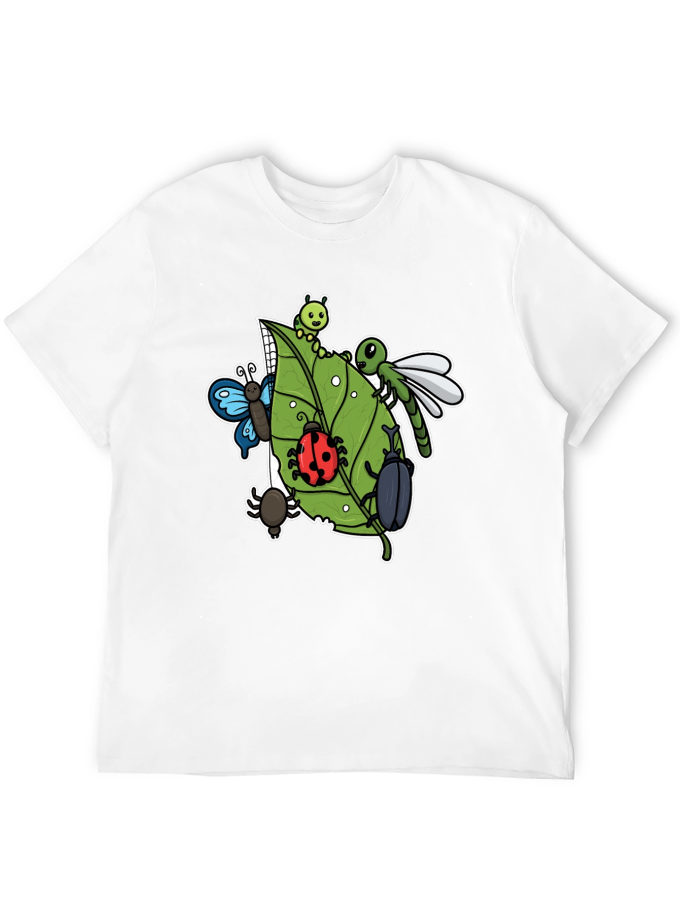 Insect Graphic Tee - Black Cotton T-Shirt