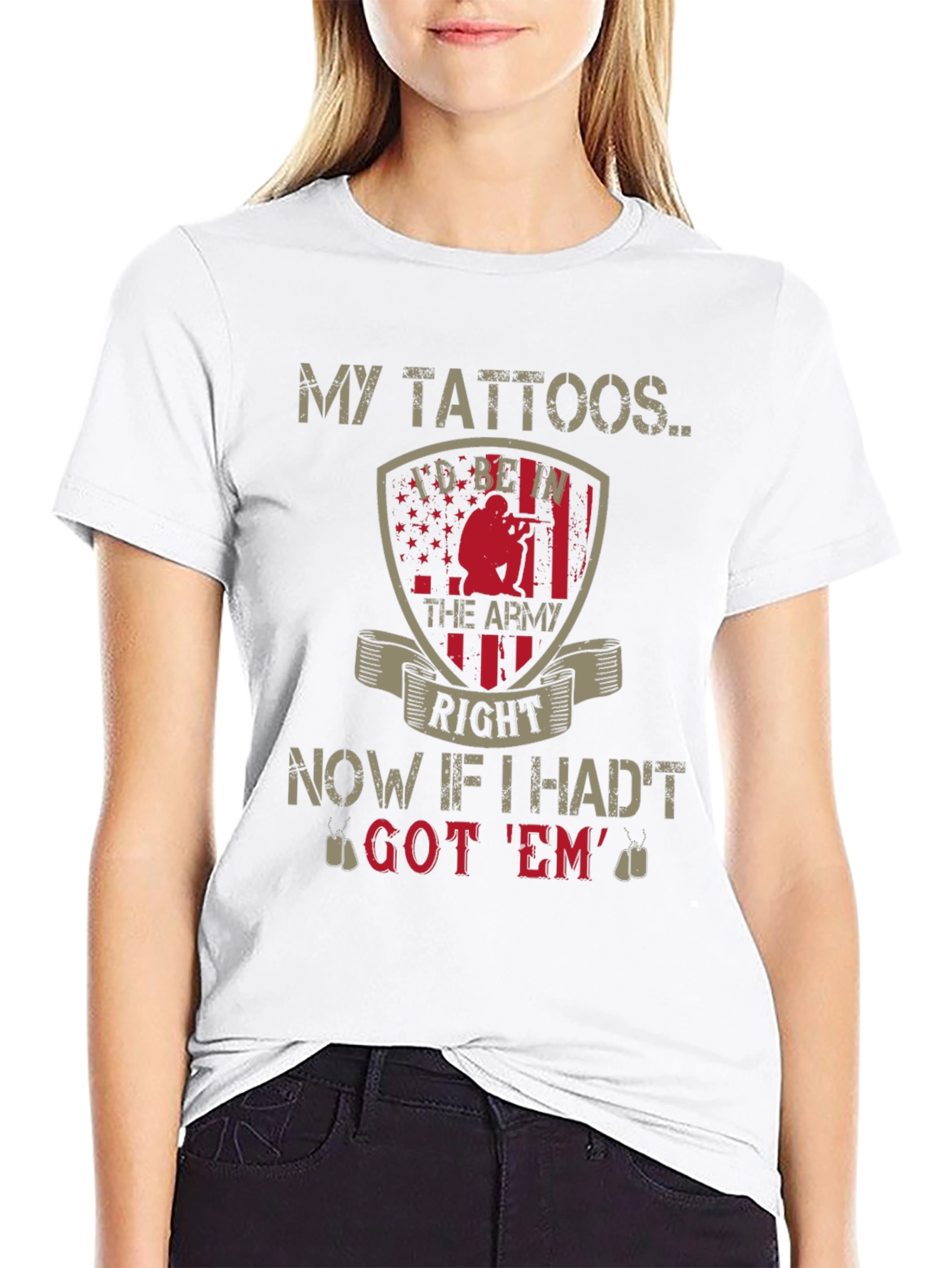 My Tattoos Army Graphic T-Shirt