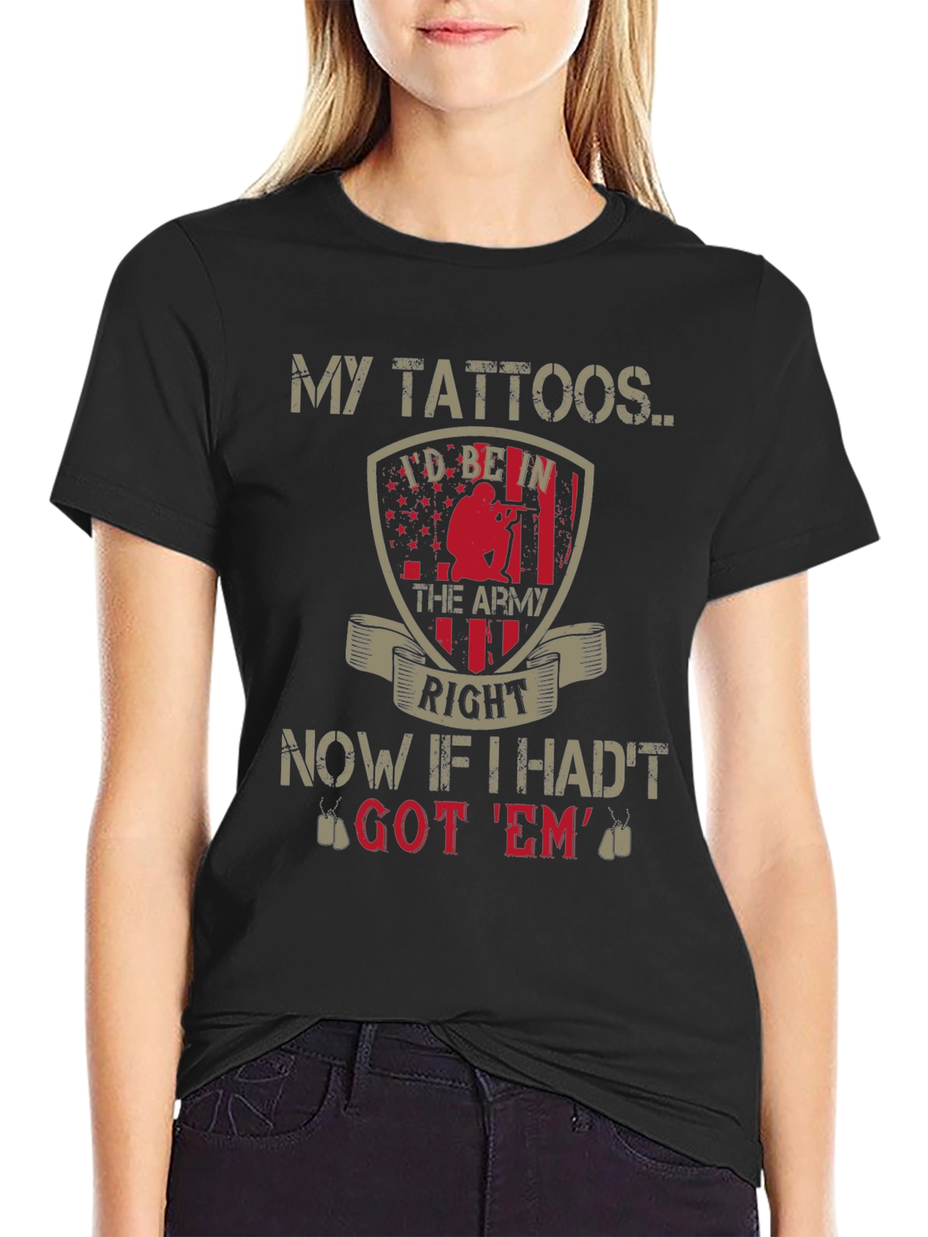 My Tattoos Army Graphic T-Shirt