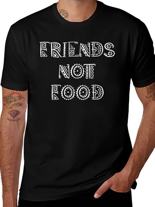 Friends Not Food Graphic Tee - Vegan Statement T-Shirt