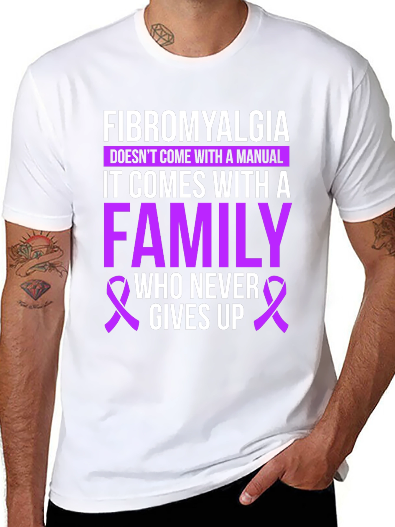 Fibromyalgia Awareness T-Shirt - Family Support