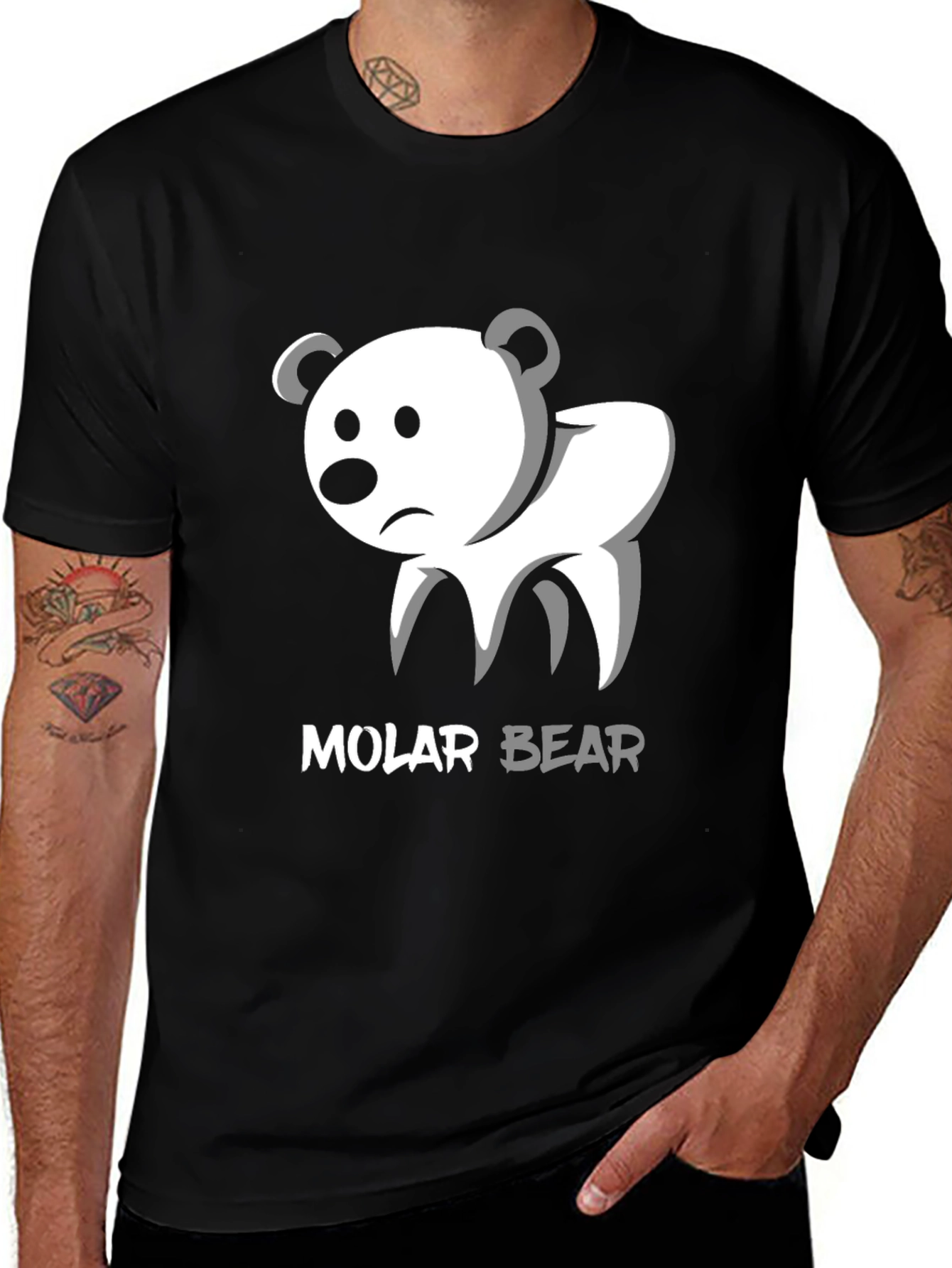 Molar Bear Graphic Tee - Dentist Humor T-Shirt