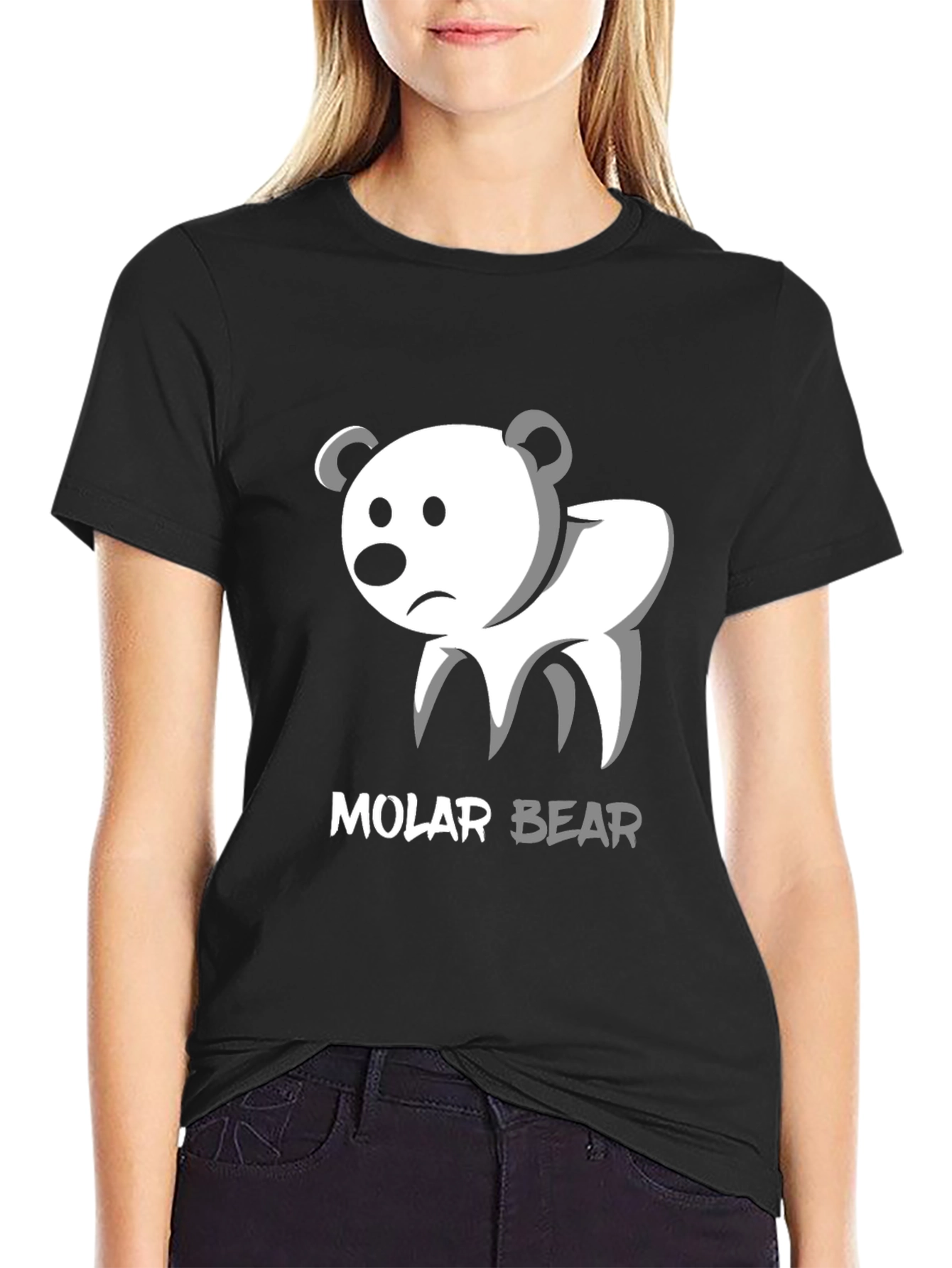 Molar Bear Graphic Tee - Dentist Humor T-Shirt