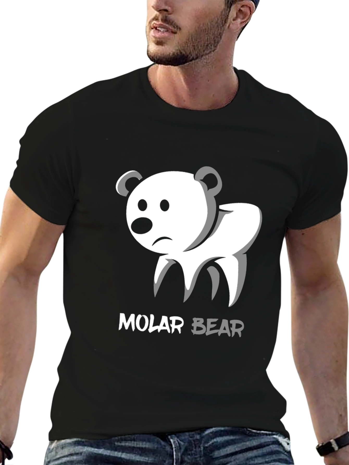 Molar Bear Graphic Tee - Dentist Humor T-Shirt