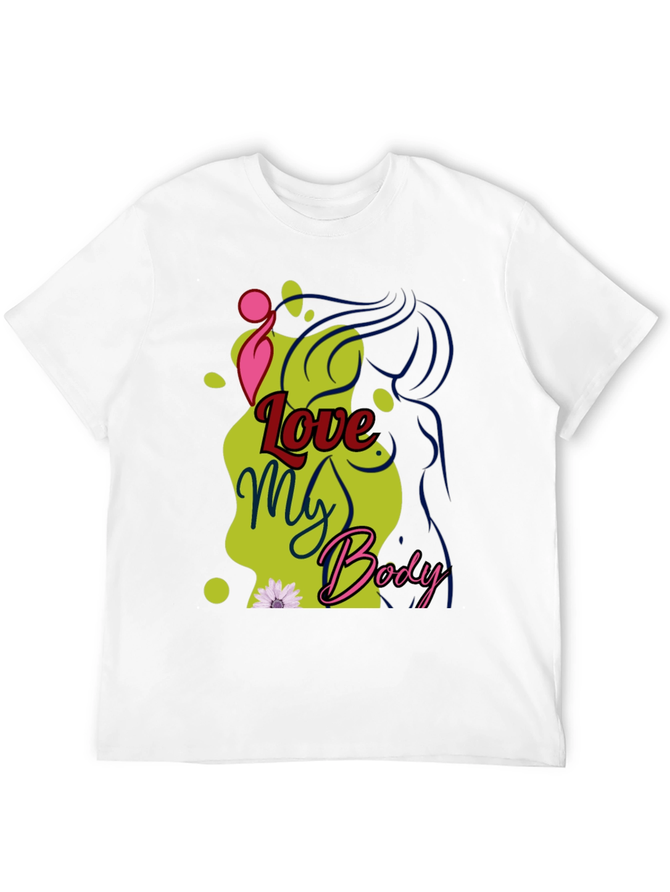 Love My Body Graphic Tee - Unisex Black T-Shirt