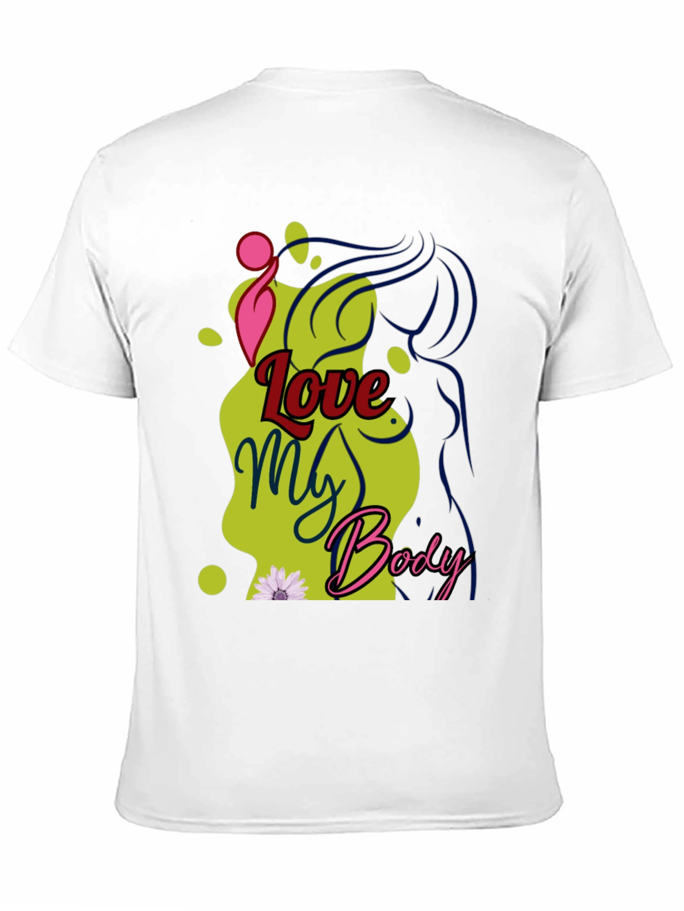 Love My Body Graphic Tee - Unisex Black T-Shirt