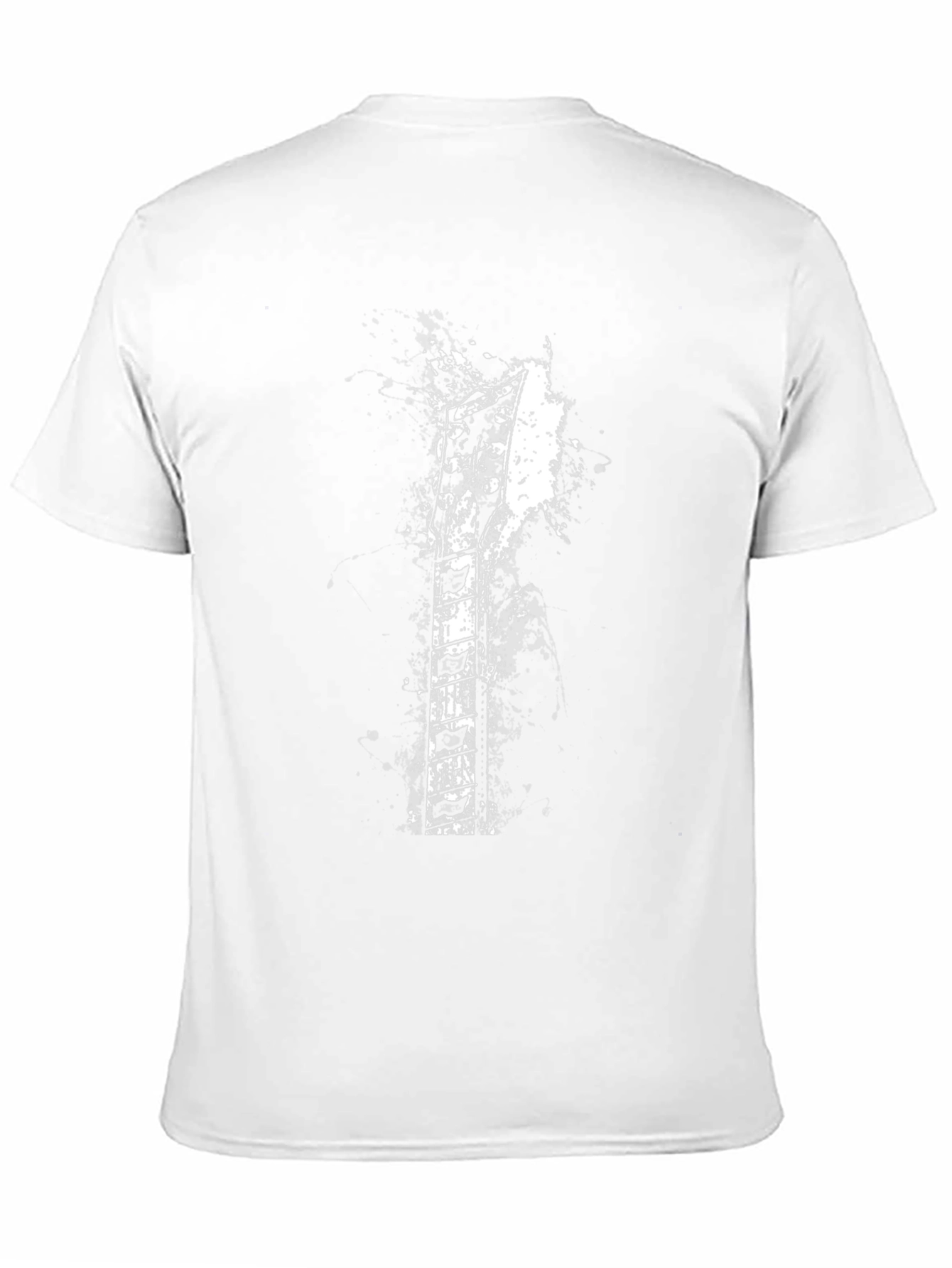 Guitar Neck Graphic T-Shirt - Rock & Roll Style