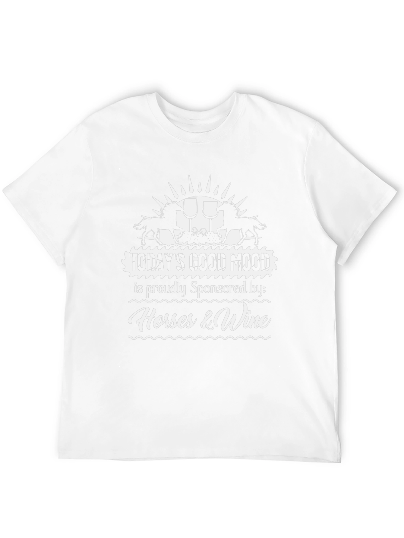 Horses & Wine Good Mood T-Shirt