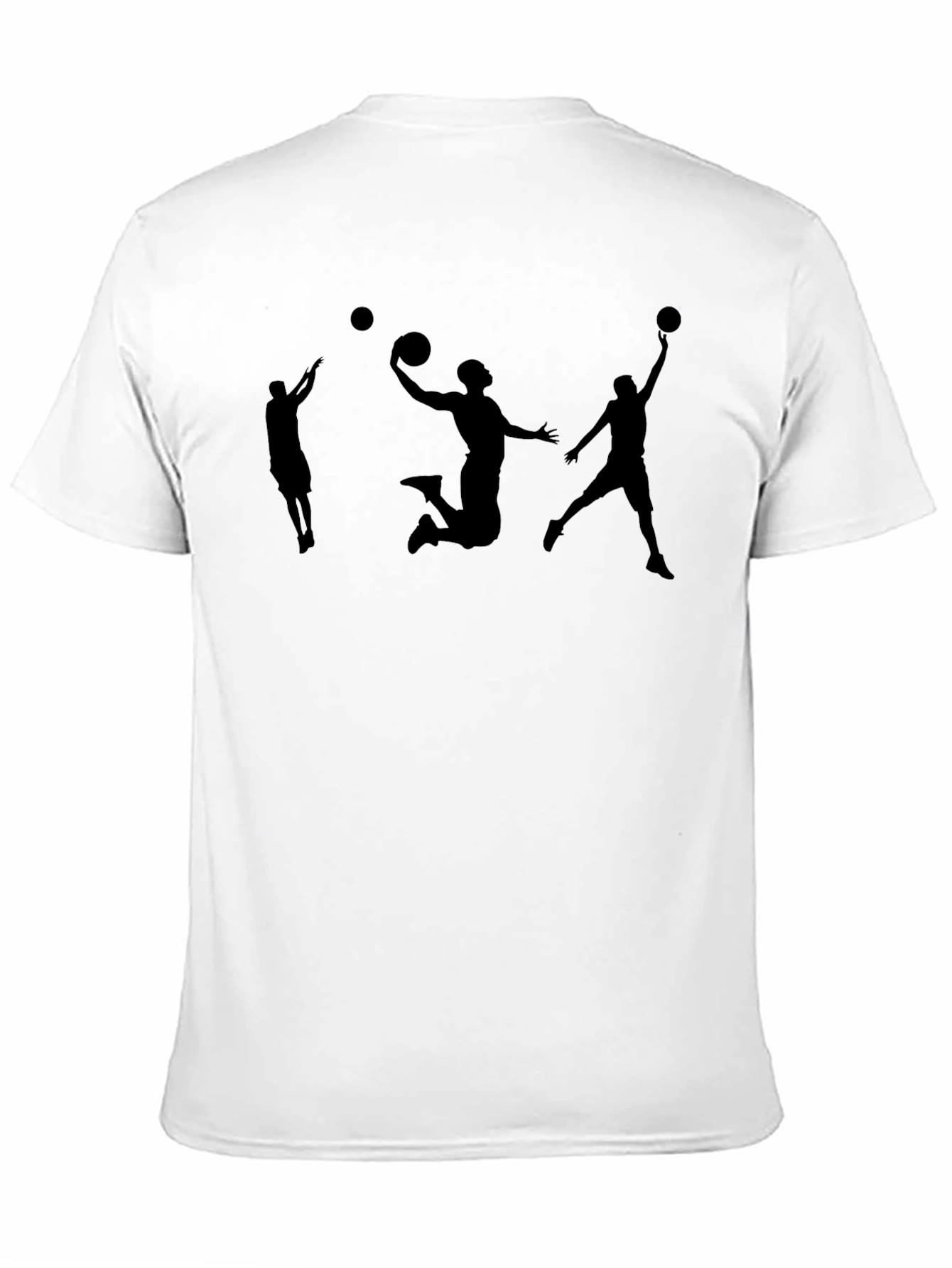 Basketball Silhouette T-Shirt - Classic Black Tee