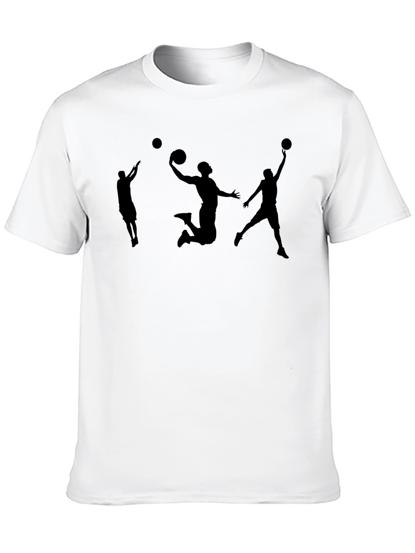Basketball Silhouette T-Shirt - Classic Black Tee